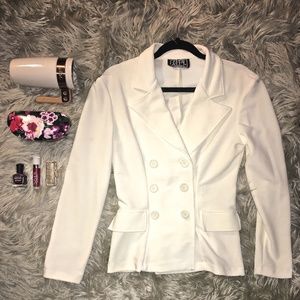 COPY - CITY TRIANGLES BLAZER - Double Breasted Buttons